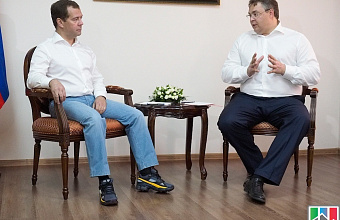 Dmitry Medvedev informed about Daghestan pavilion at "Mashuk-2014" forum 