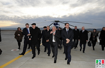 Heads of North Caucasus Federal District regions led by Presidential Envoy Sergey Melikov arrive in Dagestan