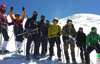 Daghestani Danila Donskov on top of Mount Elbrus 