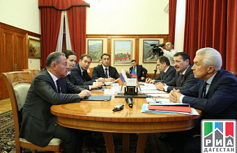 Vasiliev and Braverman discuss small business development issues in Dagestan