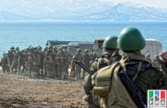 Caspian Flotilla practice amphibious landing operation in Dagestan