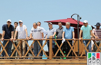 Artyom Zdunov visits tourist hub on Sulak canyon